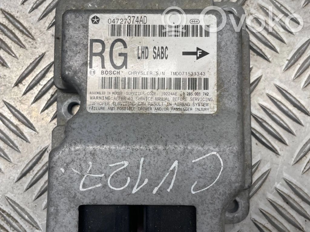 Chrysler Voyager Airbag control unit/module 