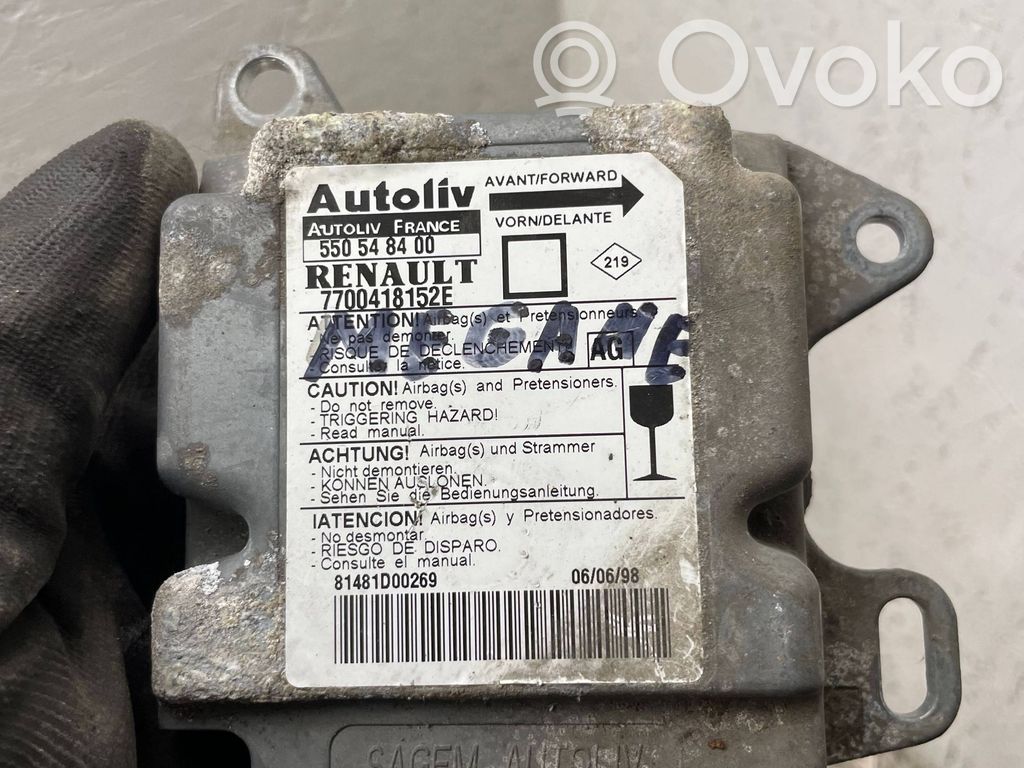 Renault Megane I Airbag control unit/module 