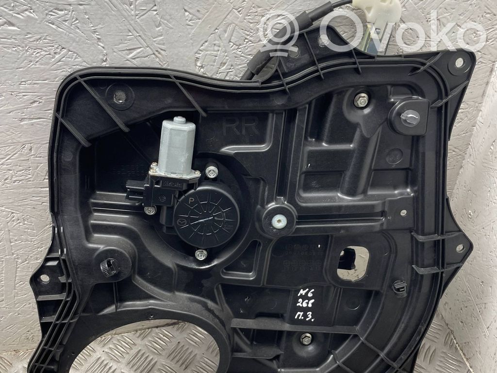 Mazda 6 Elektryczny podnośnik szyby drzwi tylnych 