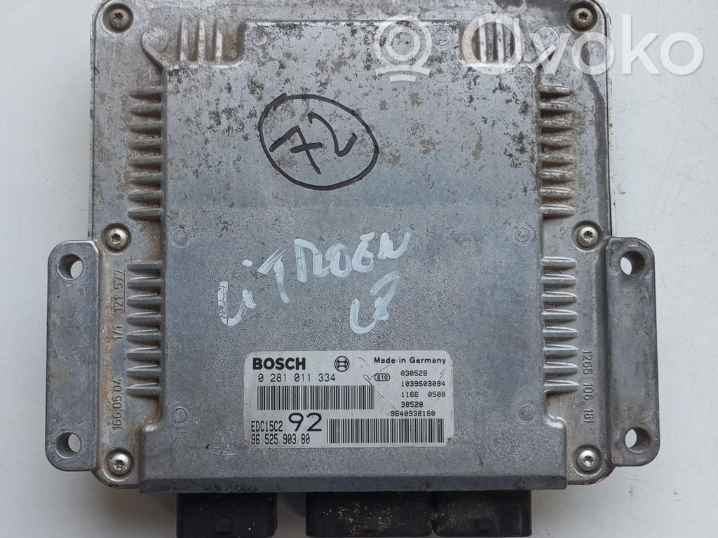 Engine control unit/module   9640938180,147505