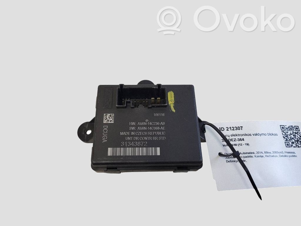 Volvo V40 Centralina/modulo portiere