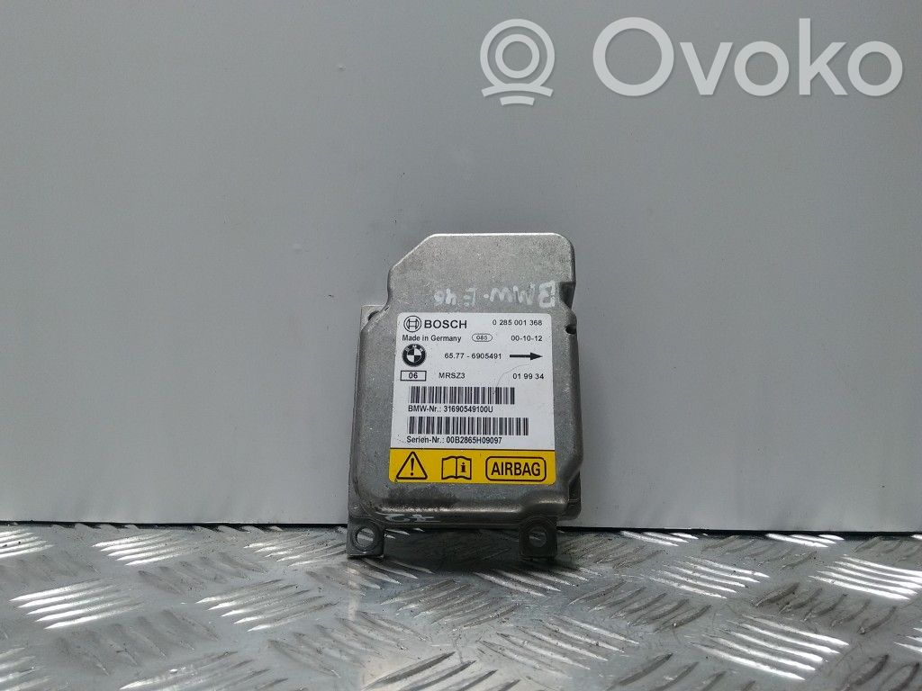 Airbag control unit/module   0285001368,65776905491
