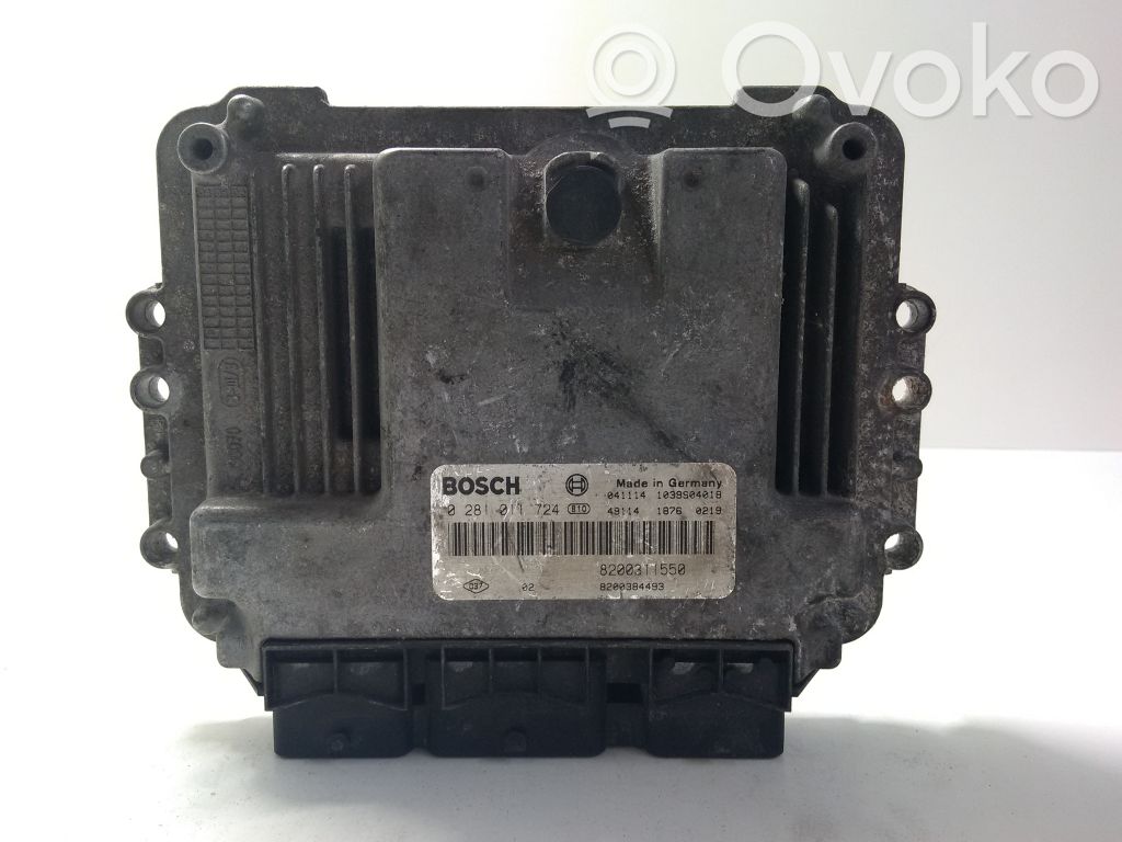 Engine control unit/module   0281011724,8200311550