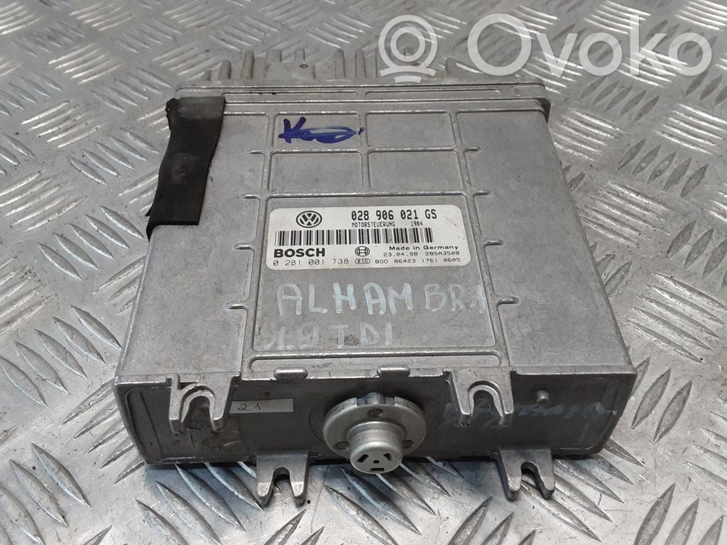Engine control unit/module   028906021GS,0281001738