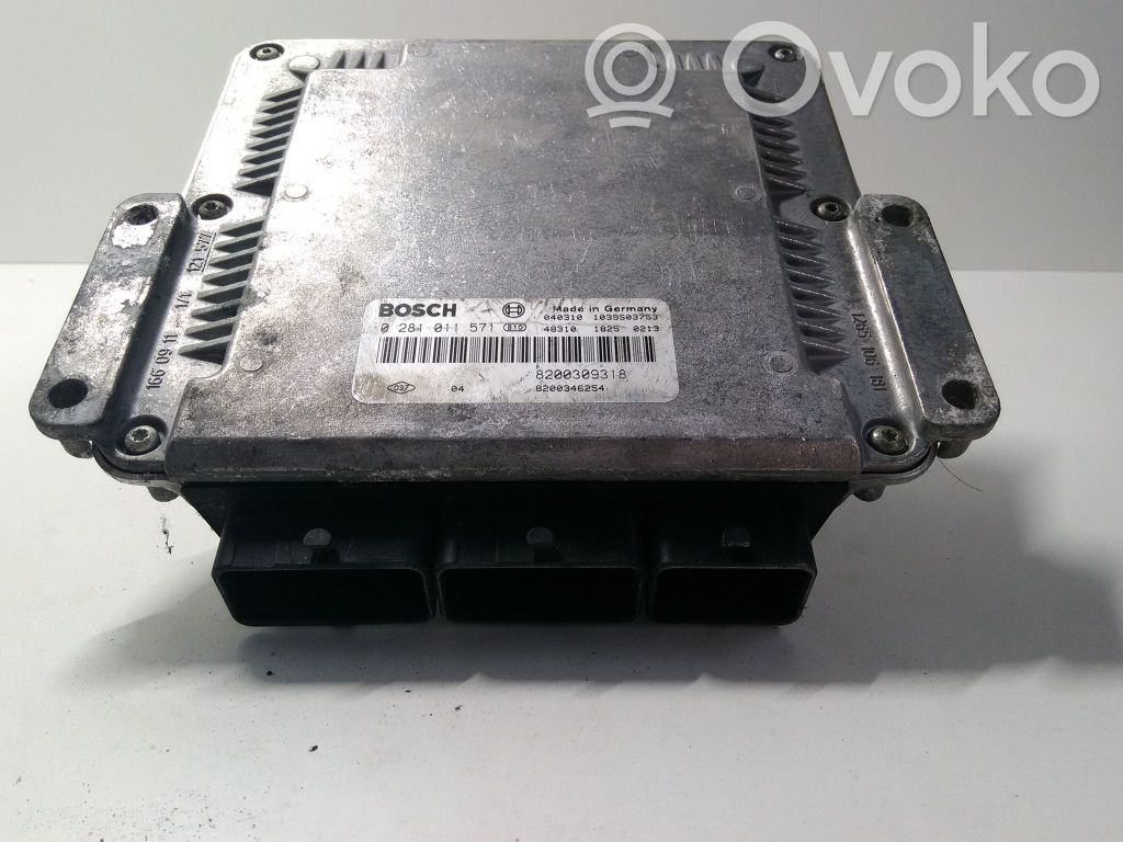 Engine control unit/module   0281011571,8200309318
