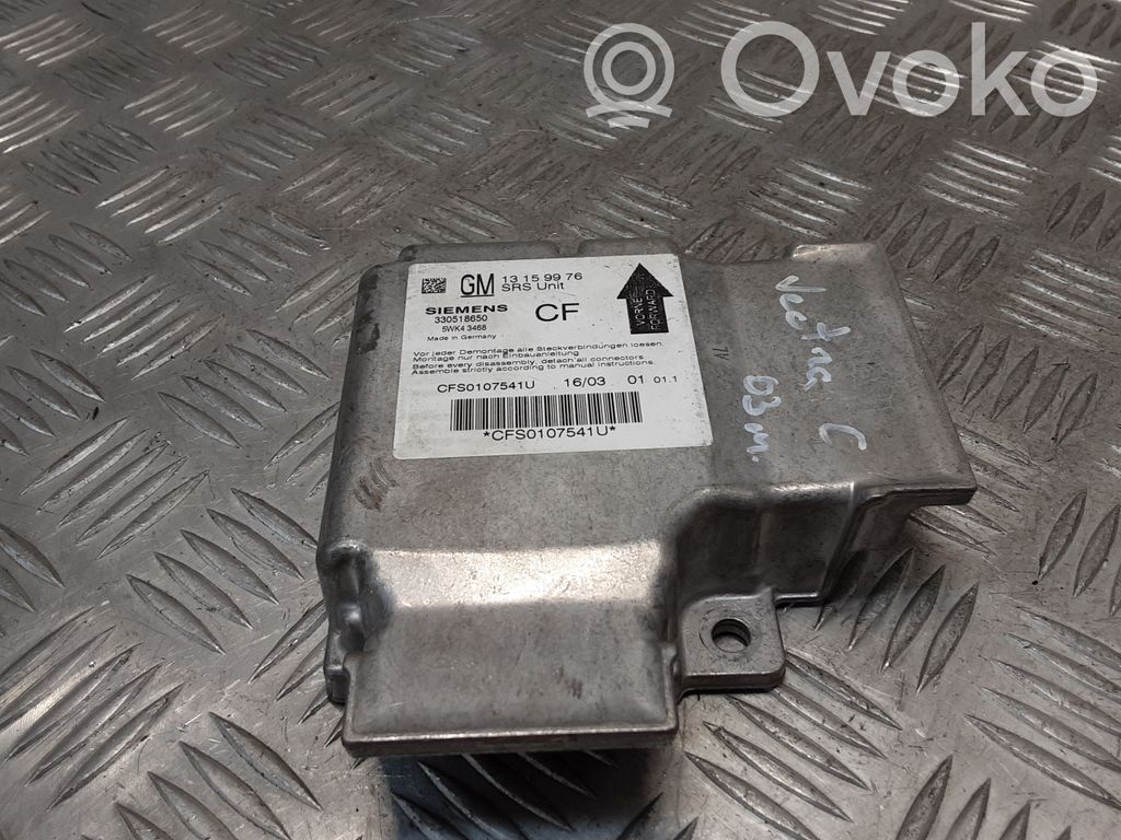 Opel Vectra C Airbag control unit/module 