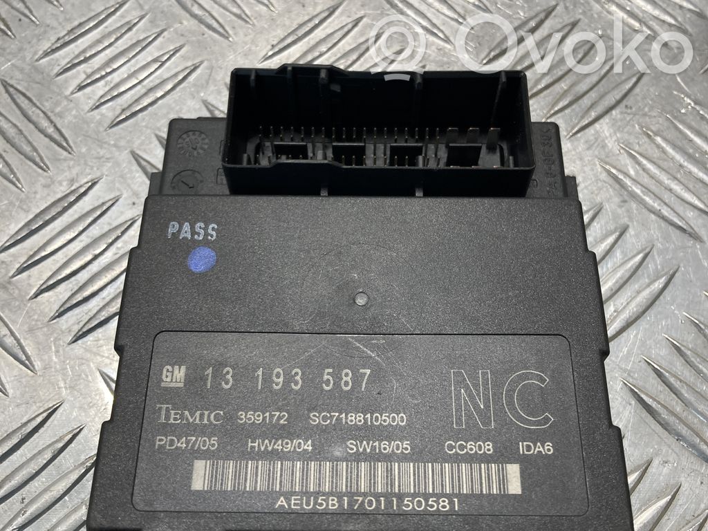 Opel Vectra C Comfort/convenience module 
