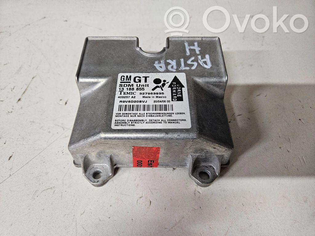 Opel Astra H Unidad de control/módulo del Airbag 