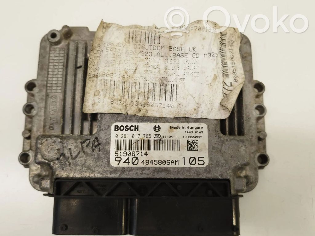 Alfa Romeo Giulietta Engine control unit/module 
