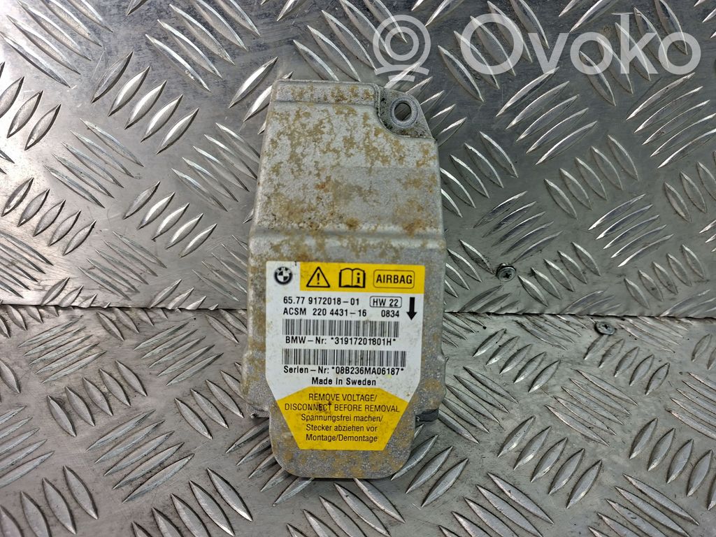 Unidad de control/módulo del Airbag   9172018,220443116,31917201801H