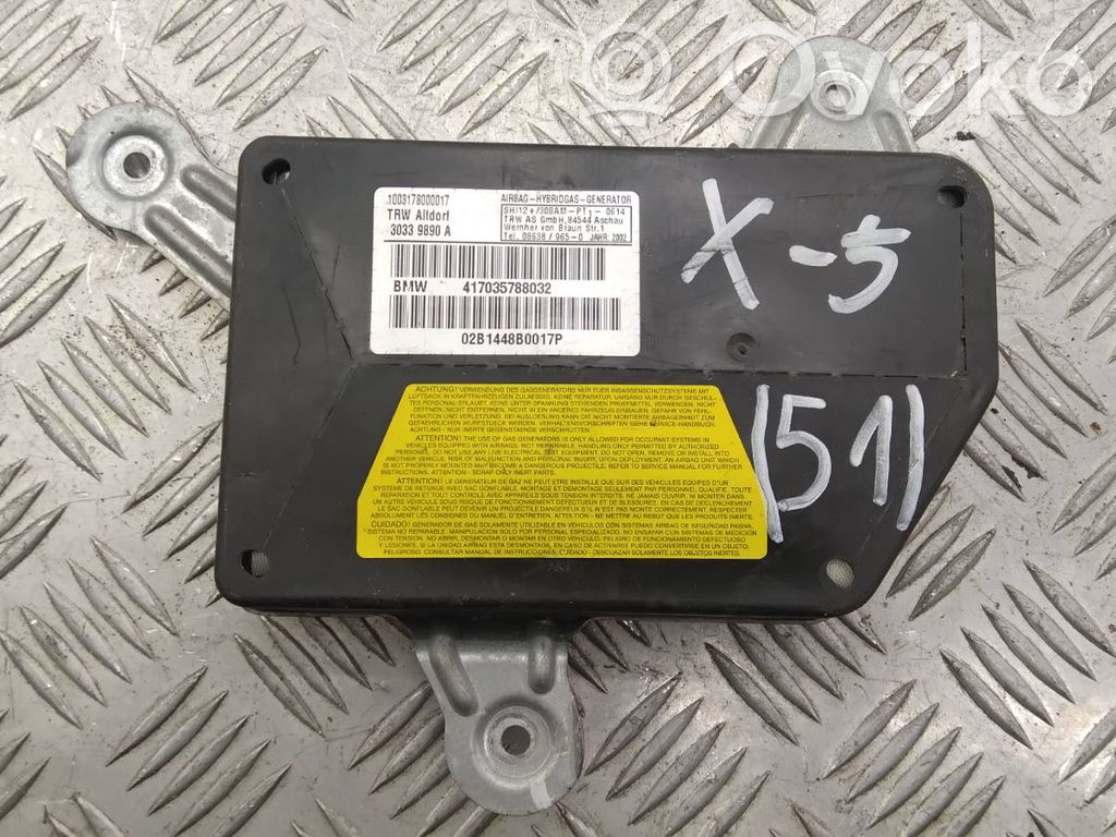 BMW X5 E53 Airbag de la puerta trasera 