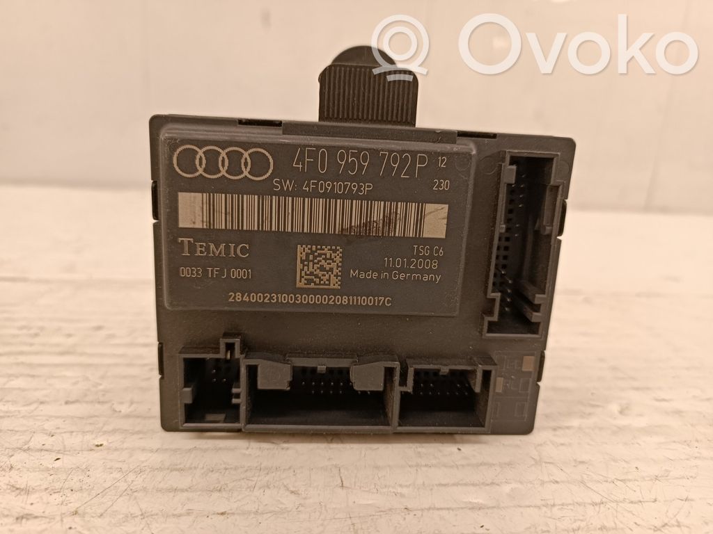 Audi A6 S6 C6 4F Door control unit/module 