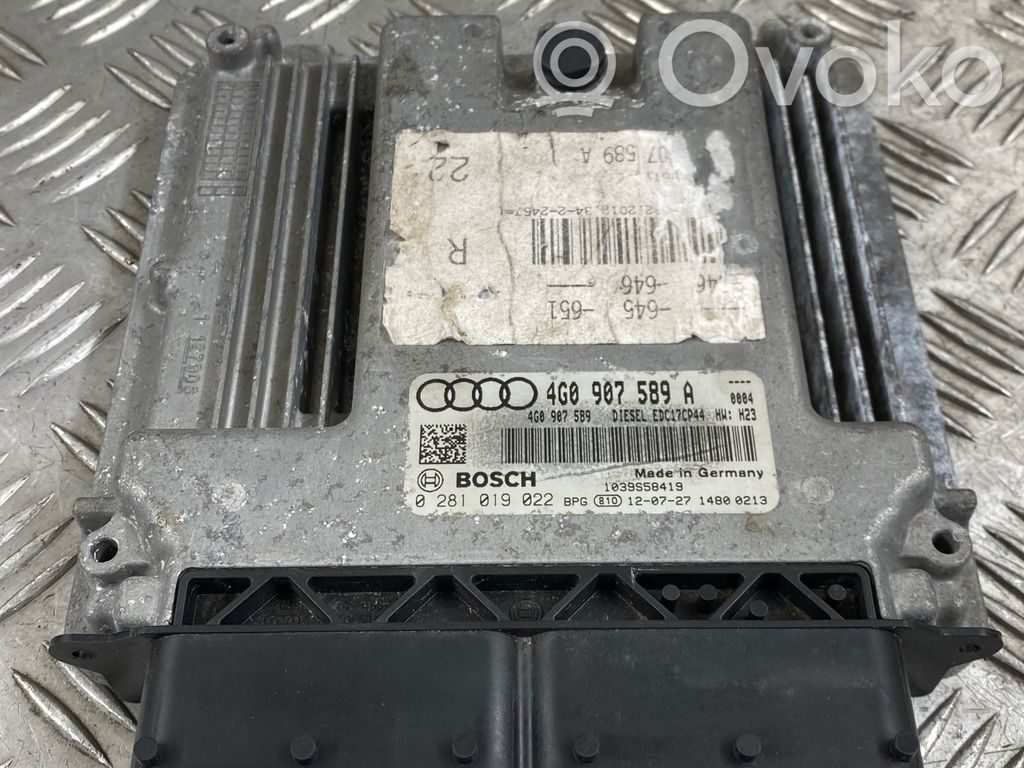 Engine control unit/module   4G0907589A,4G0907589