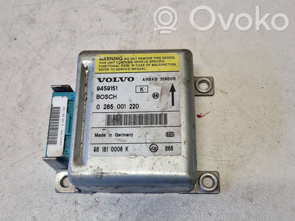 Volvo S70  V70  V70 XC Airbag control unit/module 