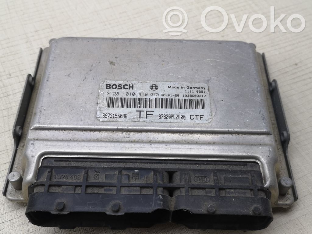 Engine control unit/module   8973155086