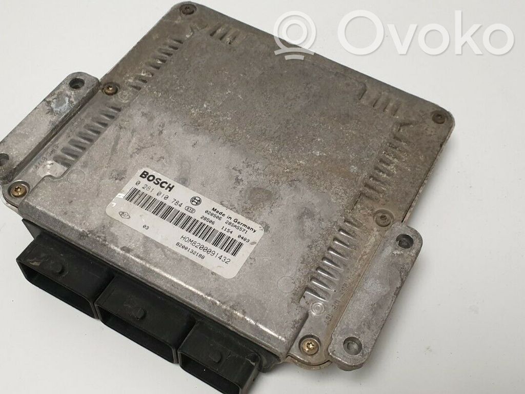 Engine control unit/module ECU   8200132188,0281010784