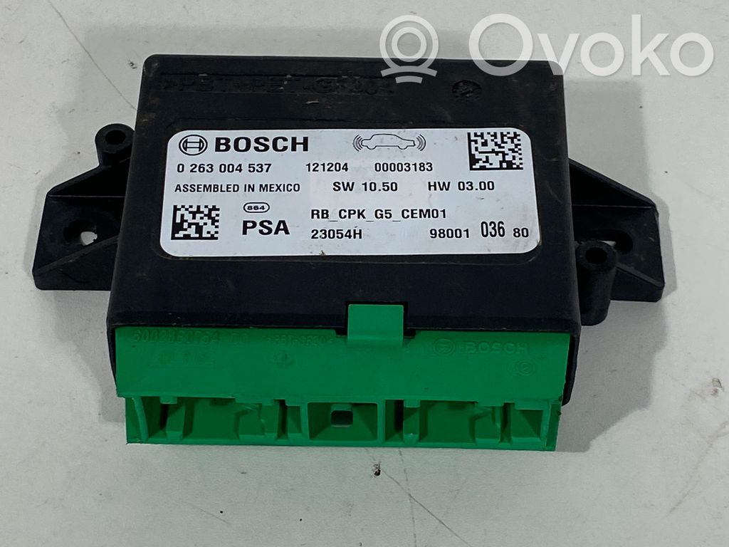Peugeot 208 I Parking PDC control unit/module 