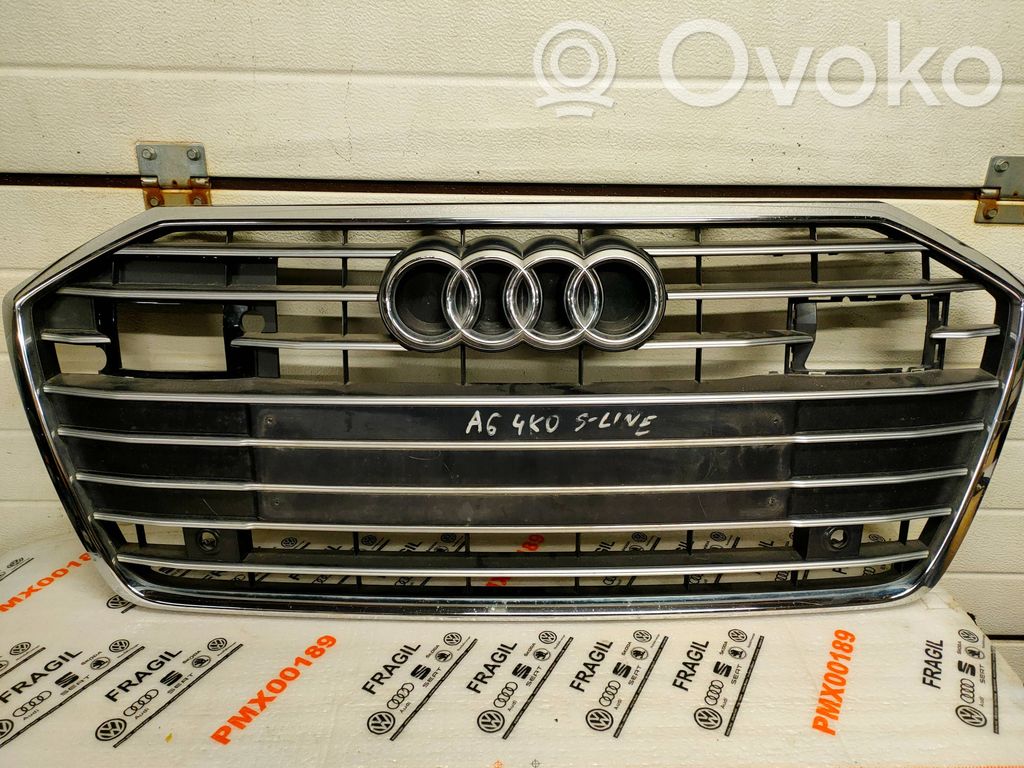 Audi A6 S6 C8 4K Front bumper upper radiator grill 