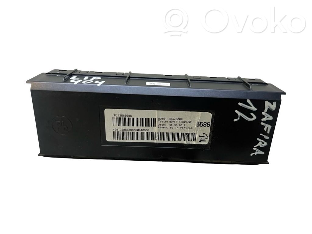 Opel Zafira C Climate control unit 