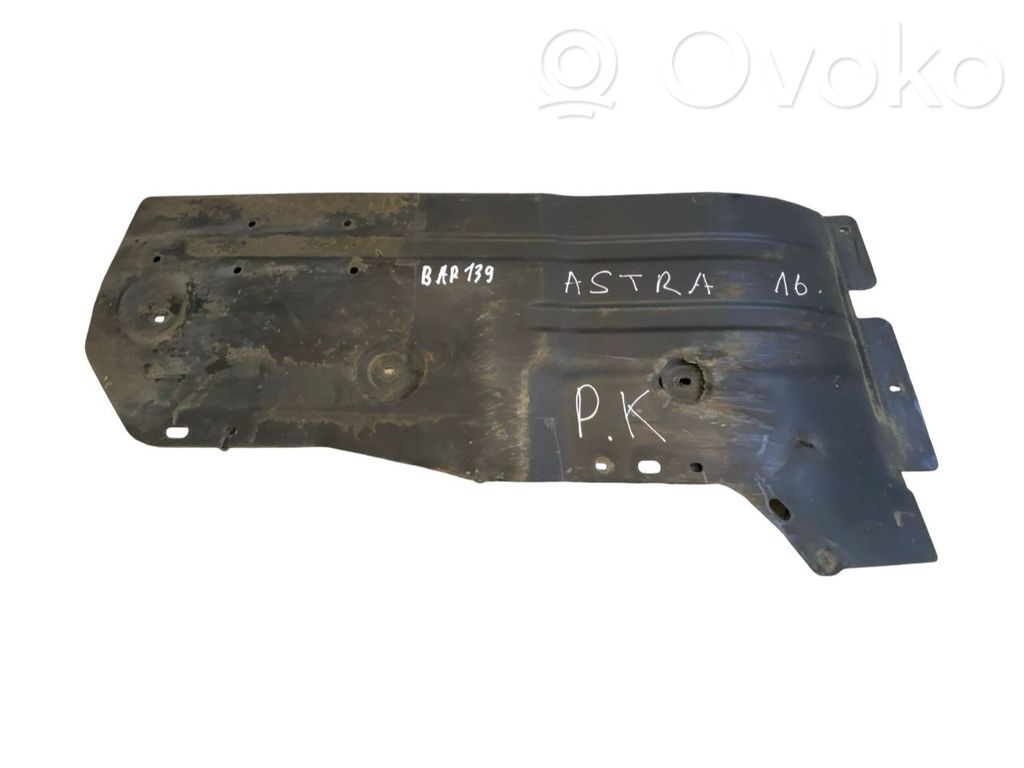 Opel Astra K Placa protectora/protector antisalpicaduras motor 