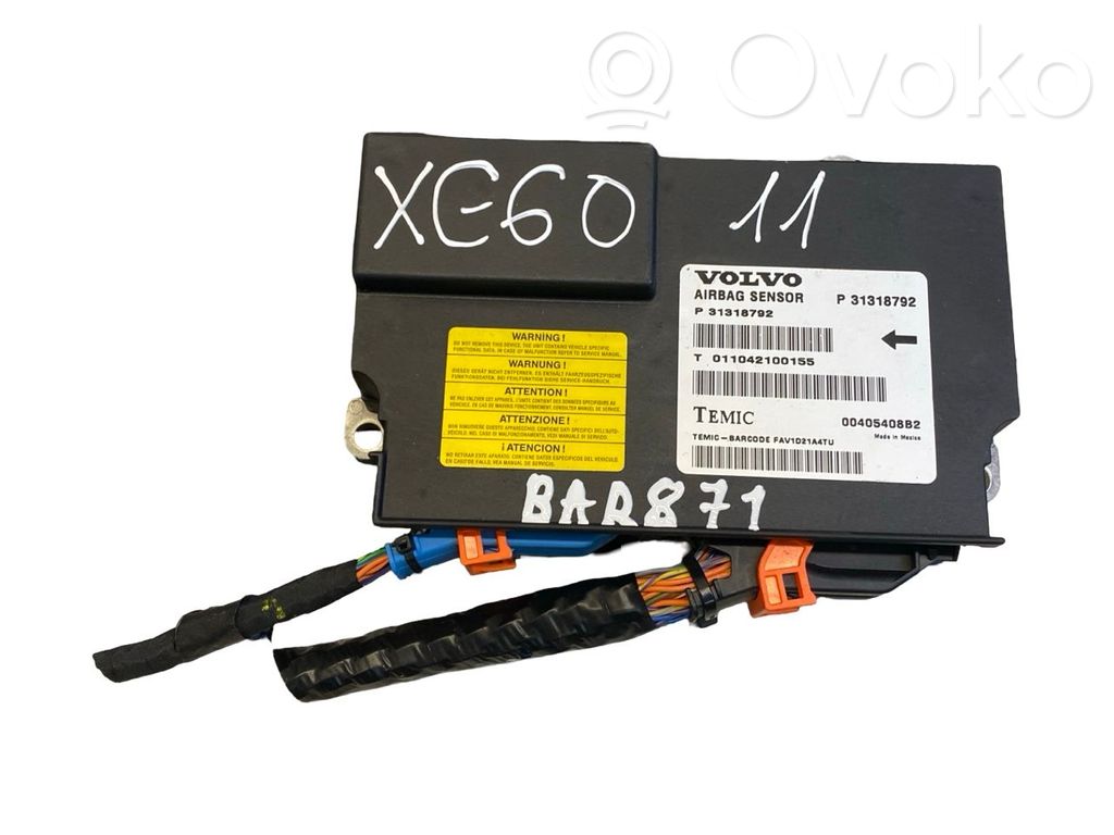 Volvo XC60 Airbag control unit/module 