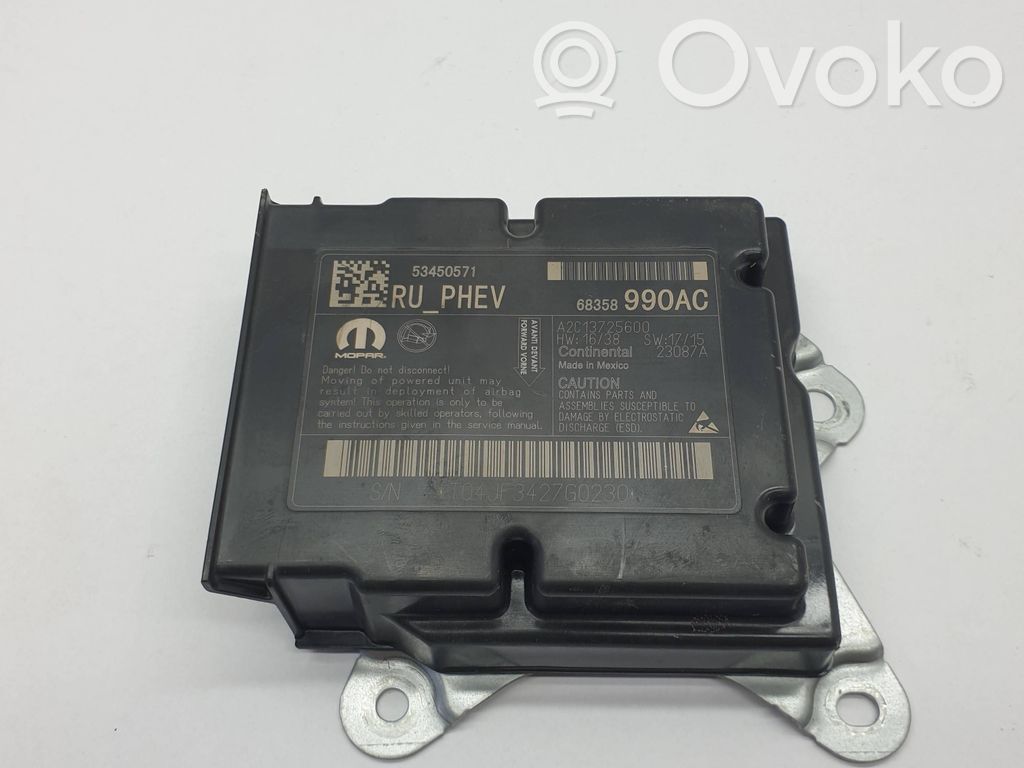 Airbag control unit/module   68358990AC,68358990,A2C13725600,23087A
