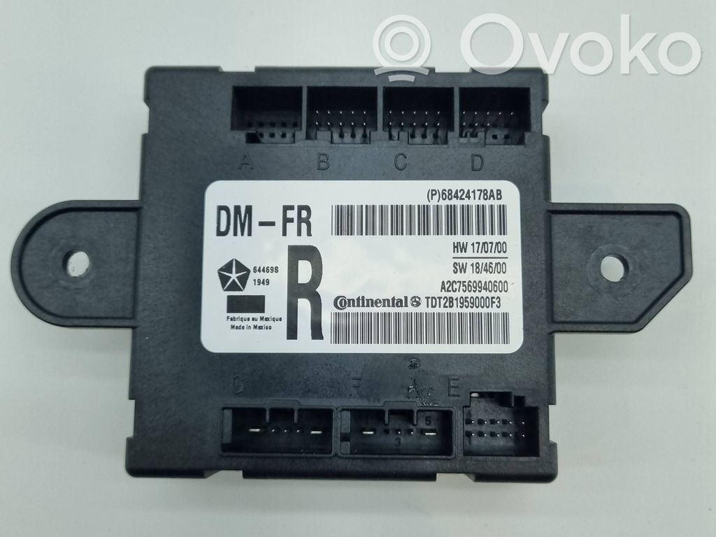 Unité de commande module de porte   68424178AB,P68424178AB,68424178