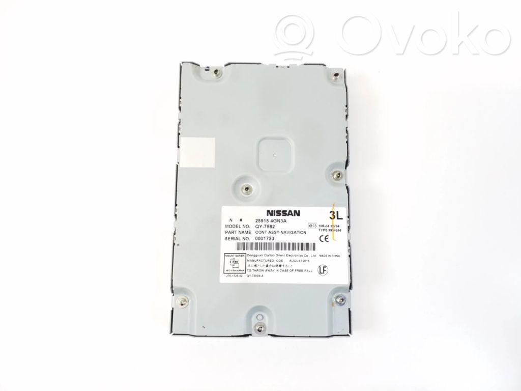 Infiniti Q50 GPS navigation control unit/module 