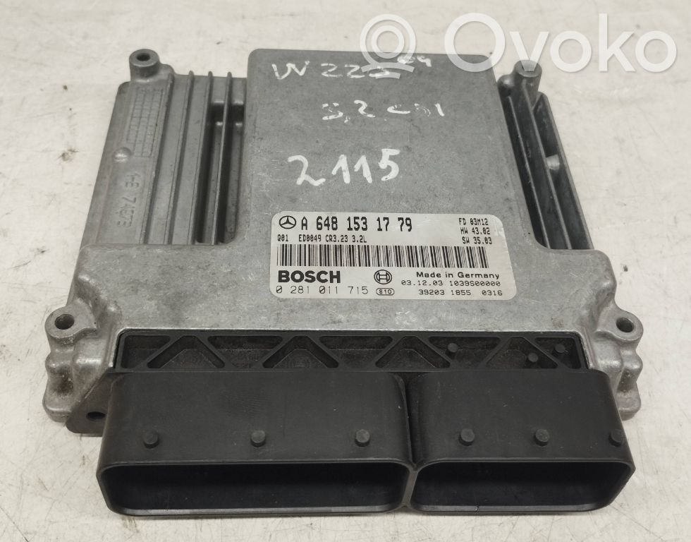 Mercedes-Benz S W220 Engine control unit/module 