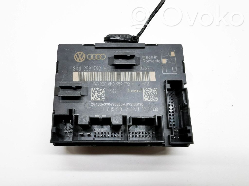 Audi A4 S4 B8 8K Unité de commande module de porte 