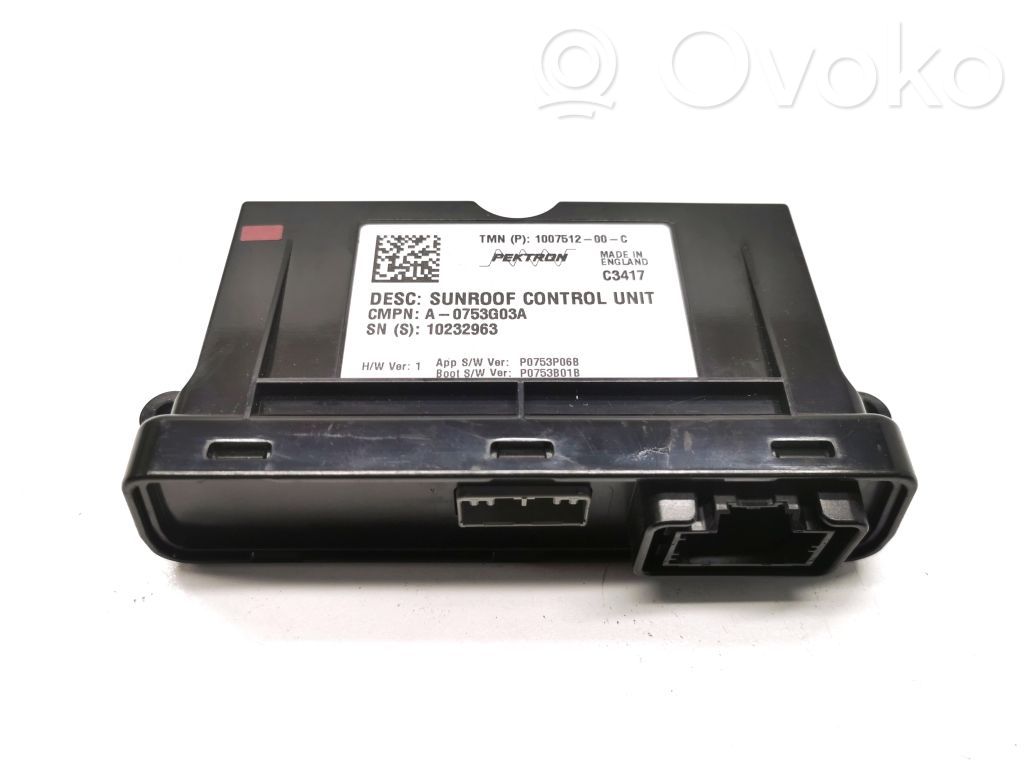Other control units/modules   100751200C