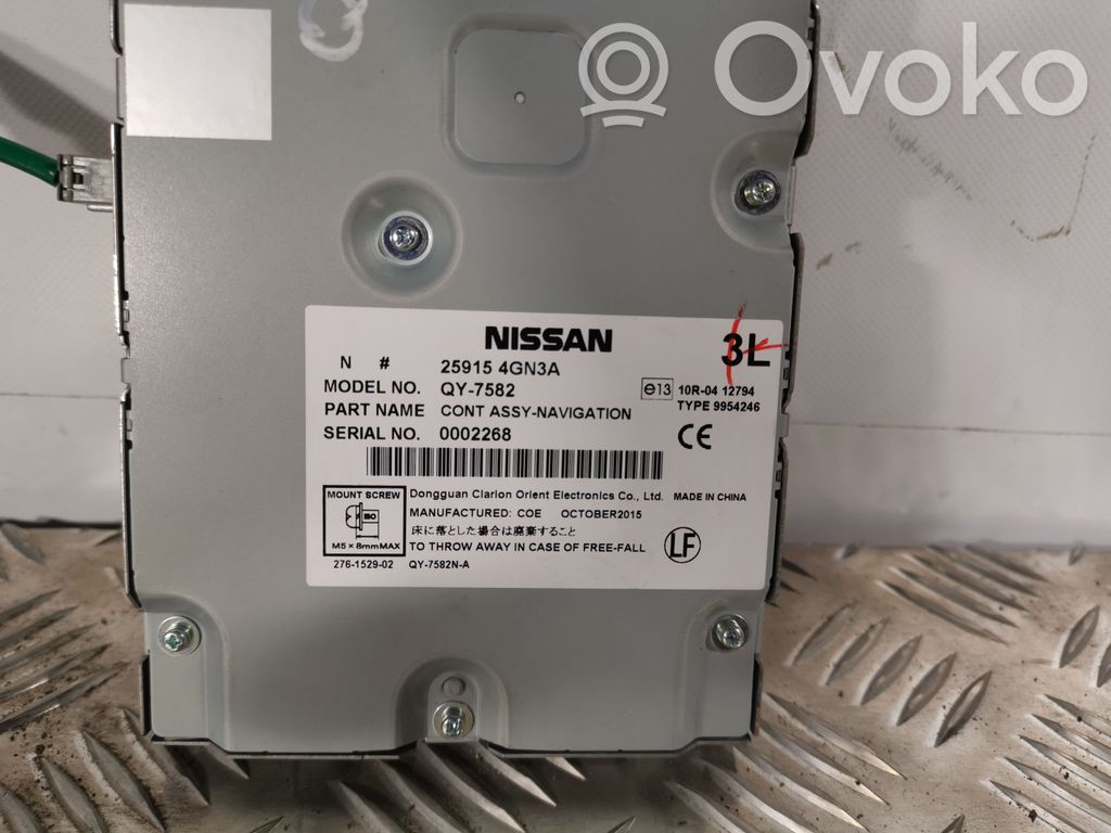 Infiniti Q50 GPS navigation control unit/module 