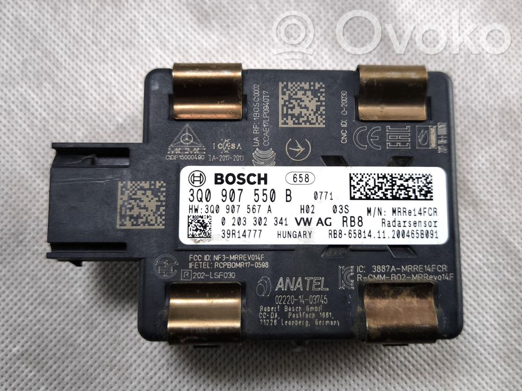 Volkswagen PASSAT B8 Sensor de radar Distronic 