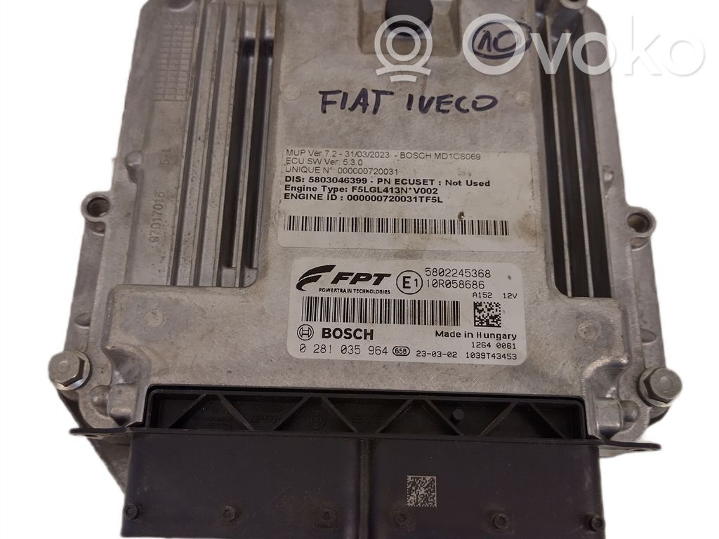 Engine control unit/module ECU   5802245368,0281035964