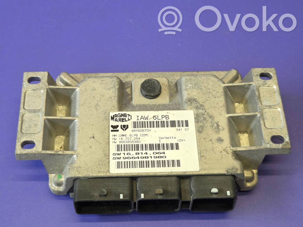 Peugeot 407 Engine control unit/module 