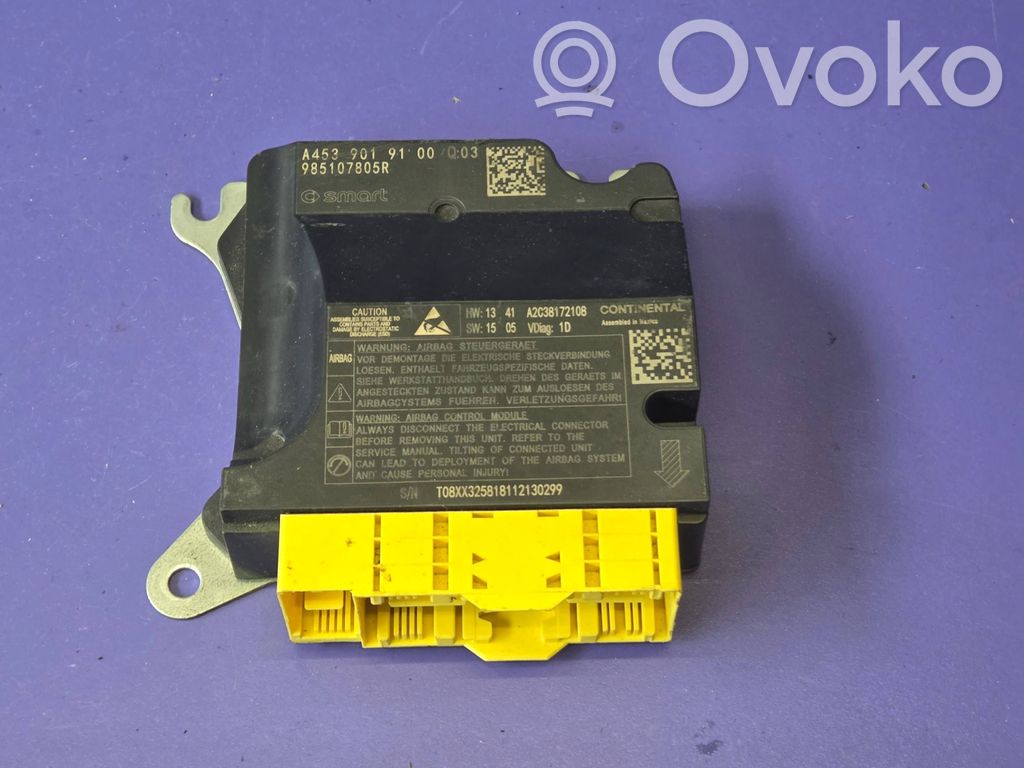 Smart ForFour II W453 Sterownik / Moduł Airbag 