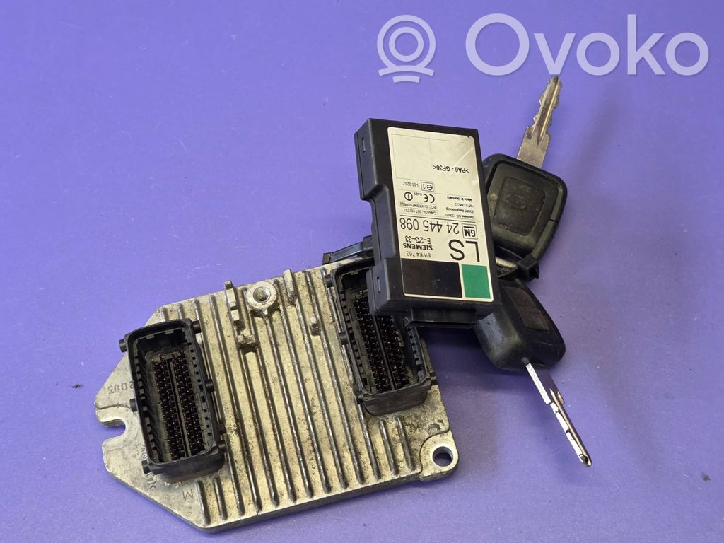 Opel Astra G Engine ECU kit and lock set 