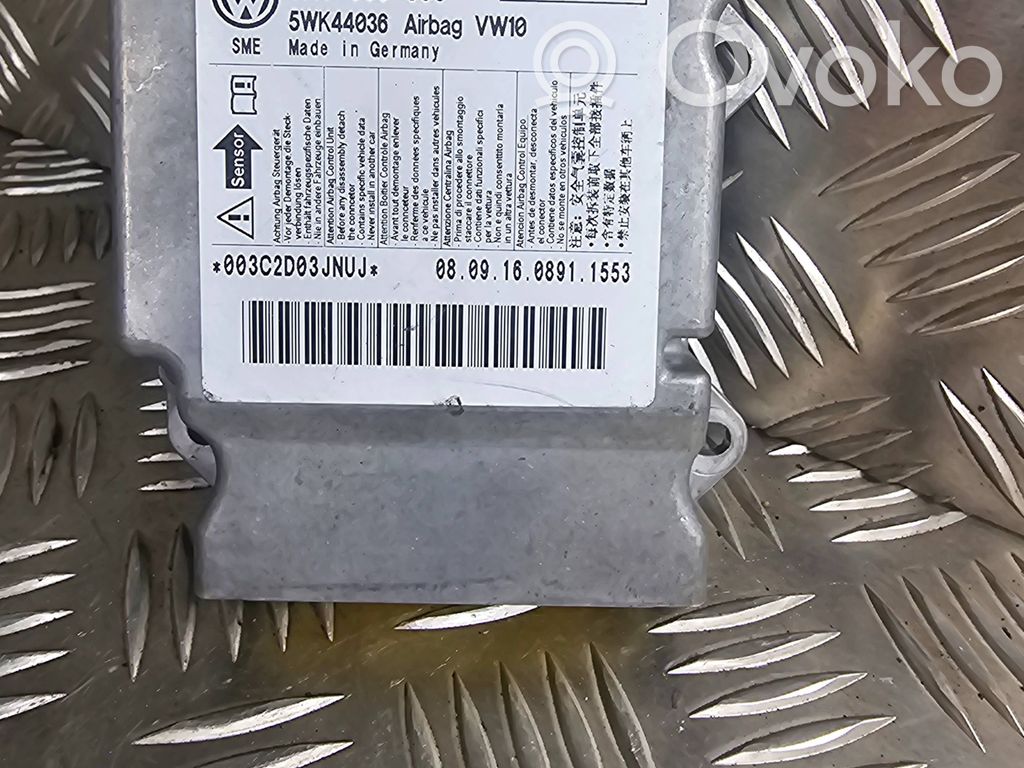 Volkswagen Golf VI Airbag control unit/module 