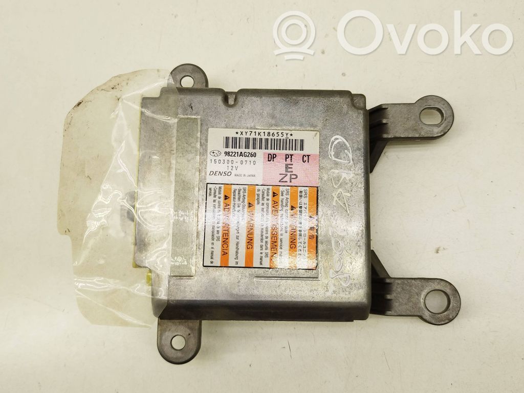 Airbag control unit/module   98221AG260,1503000710,XY71K18655Y
