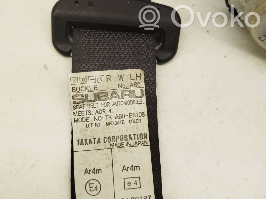 Subaru Legacy Pas bezpieczeństwa fotela tylnego 