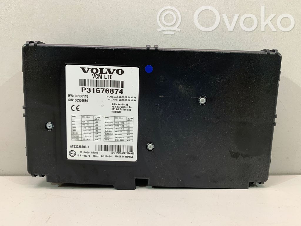 Unité de commande, module téléphone   31676874