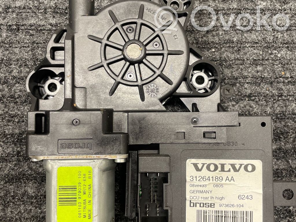 Volvo V50 Silniczek podnoszenia szyby drzwi tylnych 