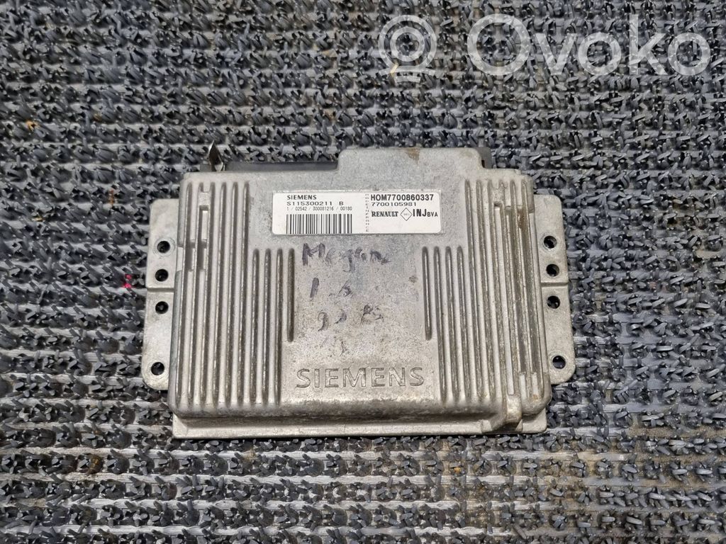 Renault Megane I Engine control unit/module 