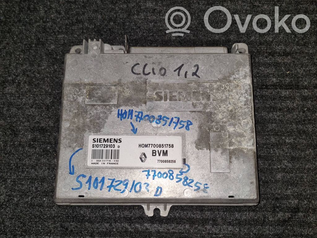 Renault Clio I Engine control unit/module 