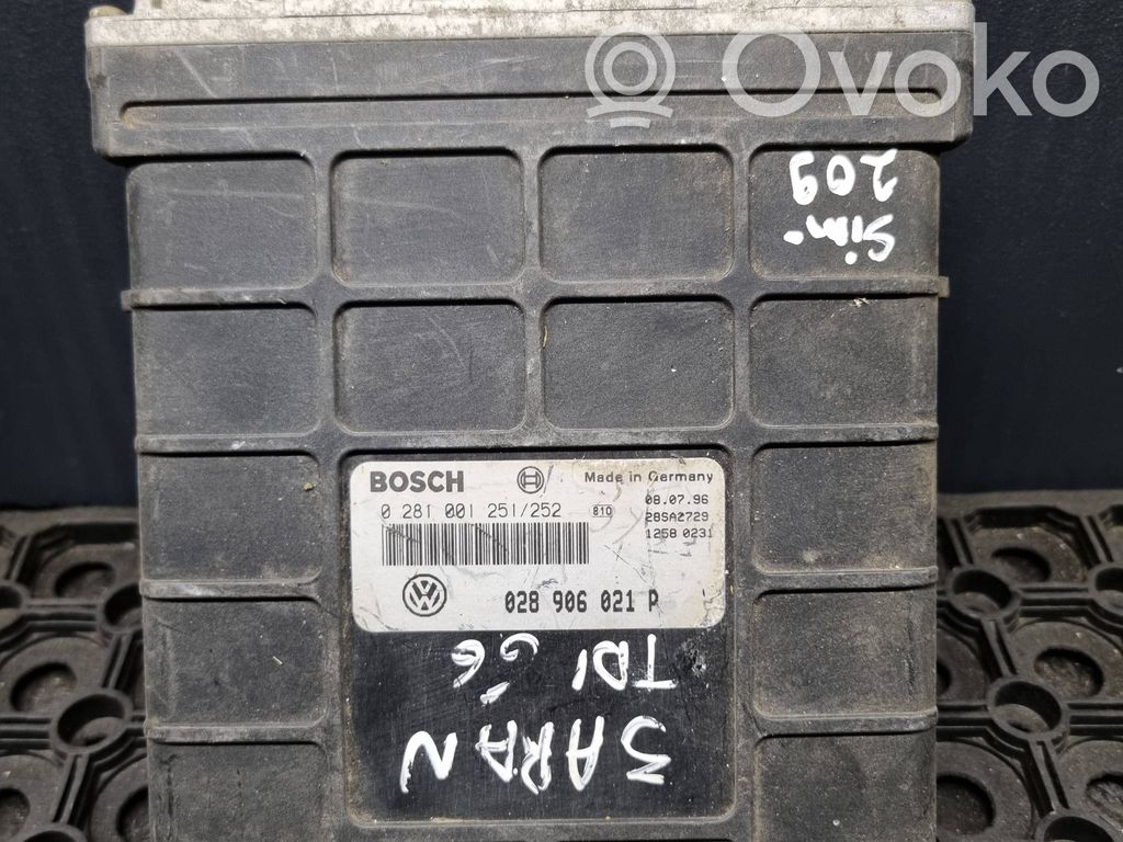 Volkswagen Sharan Engine control unit/module 