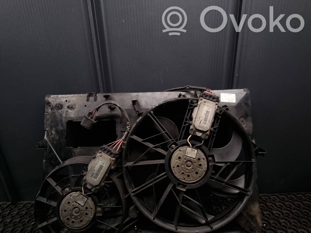 Volkswagen Touareg I Electric radiator cooling fan 