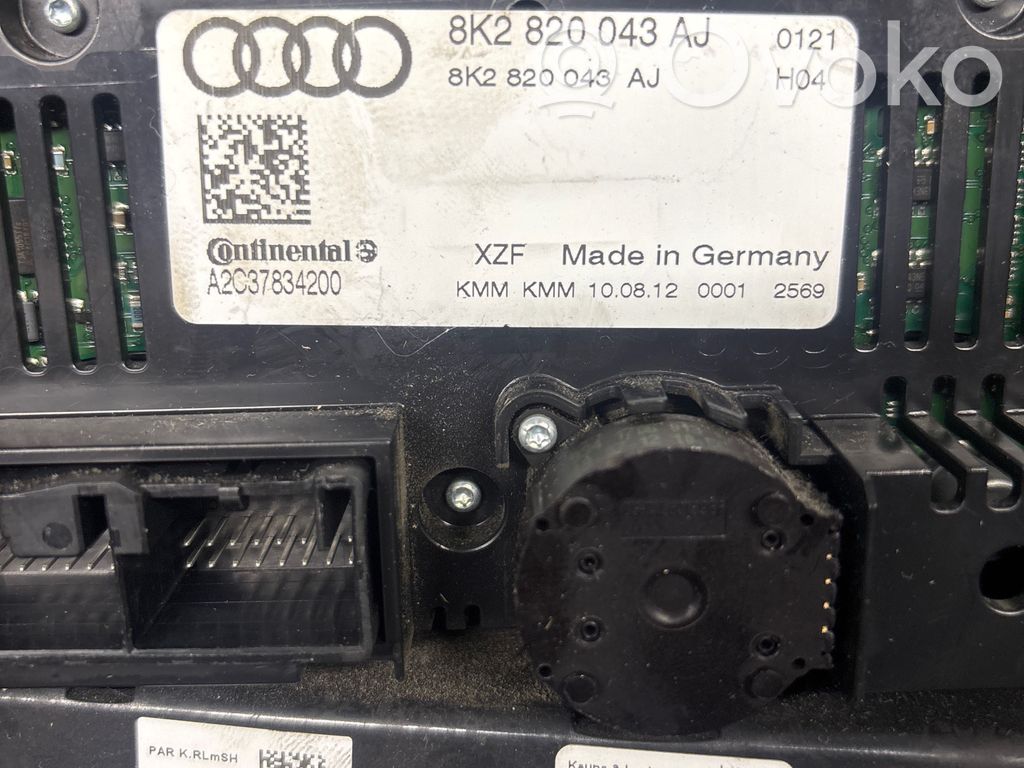 Audi A4 S4 B8 8K Centralina del climatizzatore 