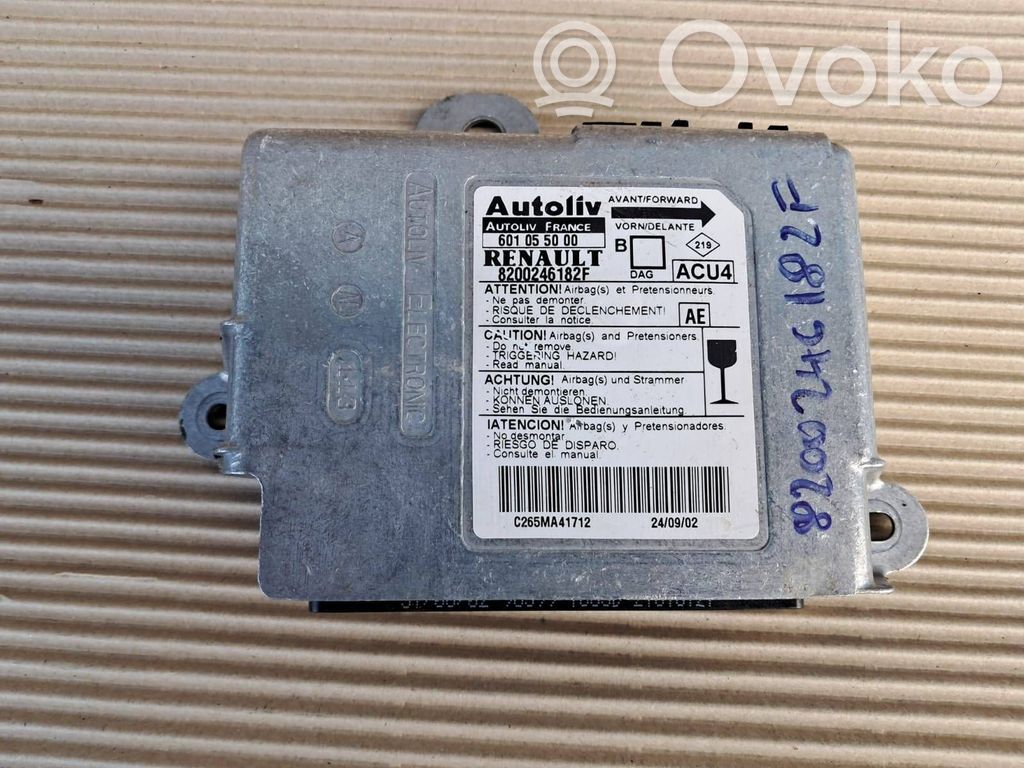 Renault Megane II Airbag control unit/module 
