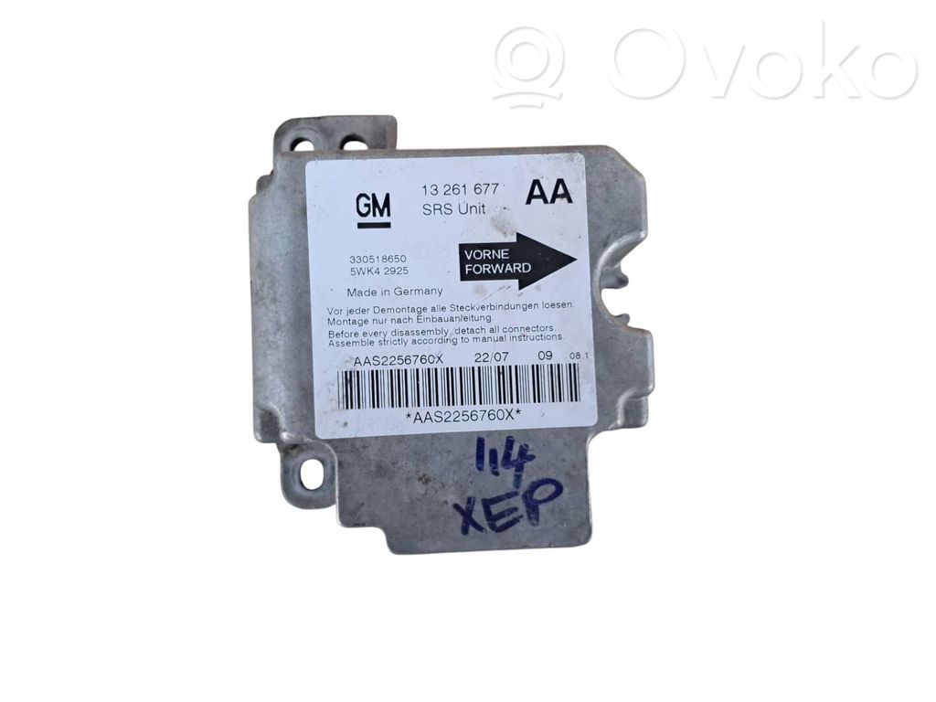 Opel Astra G Airbag control unit/module 