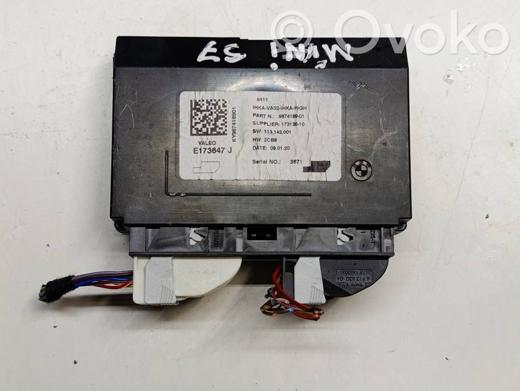 Moduł / Sterownik klimatyzacji   9874189S7,9874189